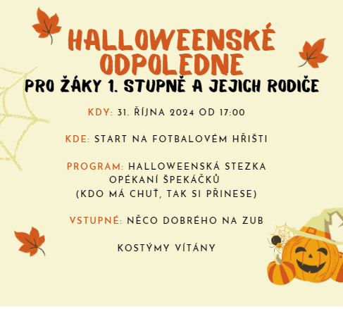 Halloweenské odpoledne 2024